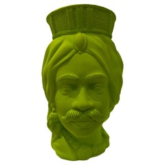 Moor Head Special Edition, Vase Centerpiece, Handmade in Italy, 2023, Bespoke