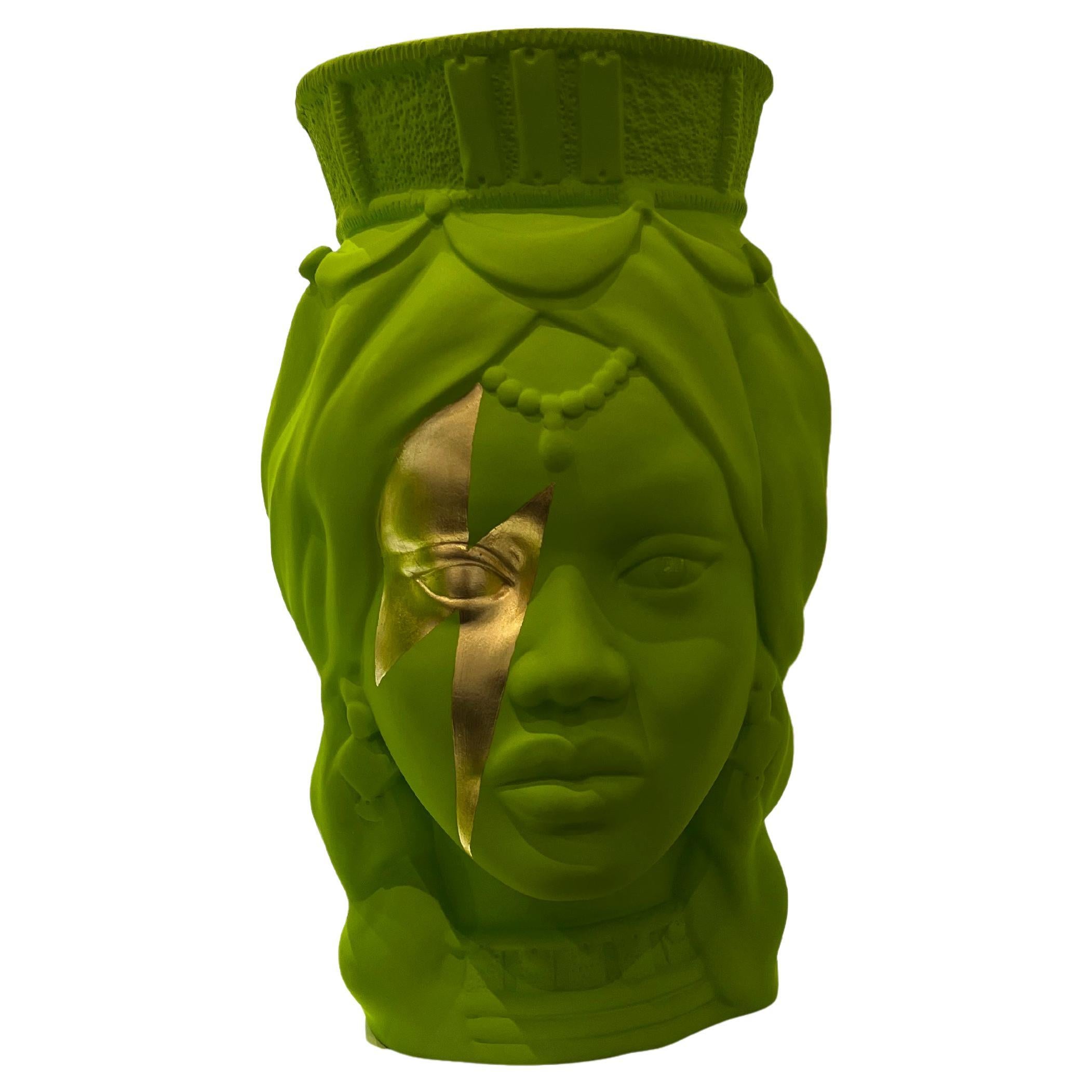 Édition spéciale de Moor Head, vase centre de table, fabriqué à la main en Italie, 2023, sur mesure en vente