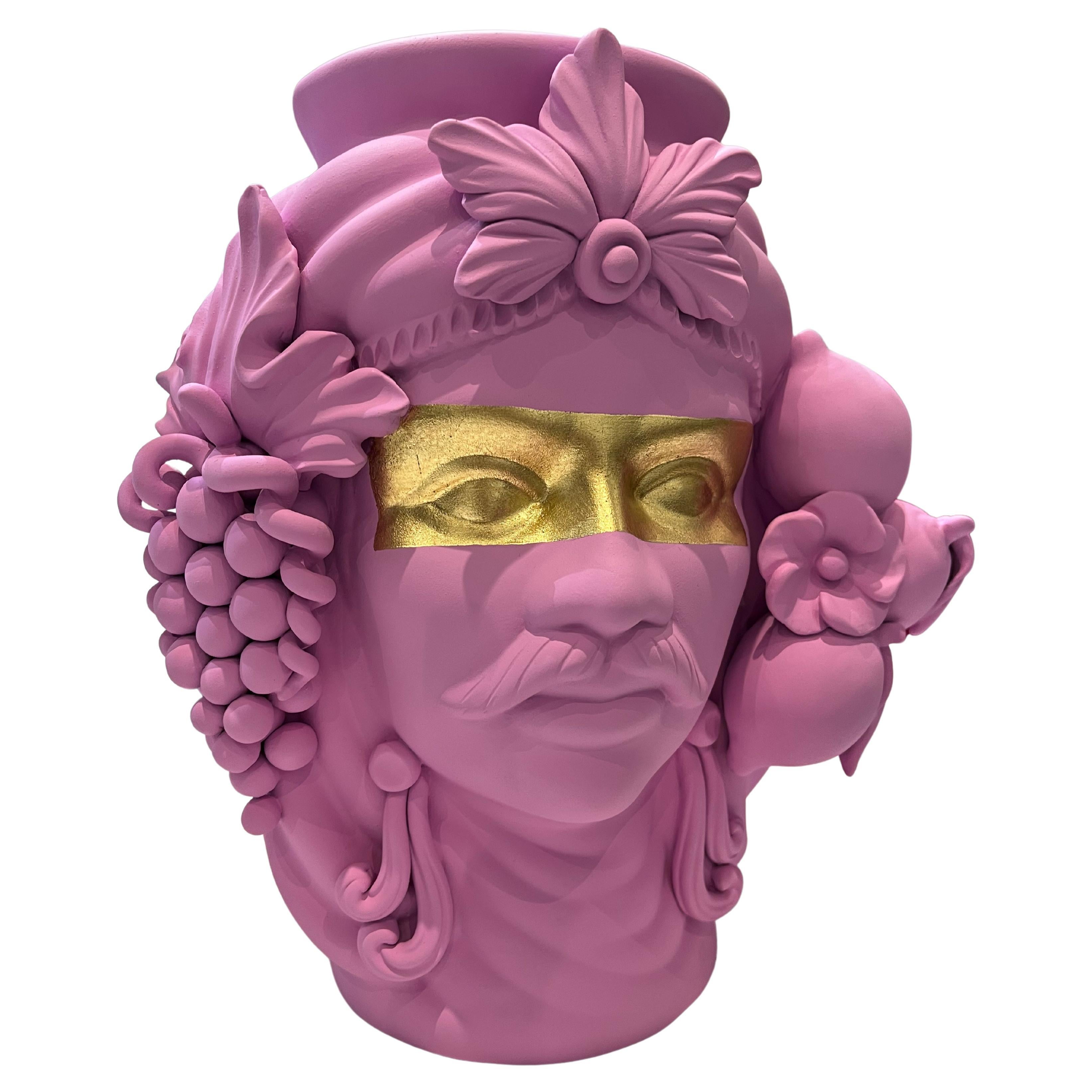 Moor Head Special Edition, Vase Centerpiece, Handmade in Italy, 2023, Bespoke For Sale