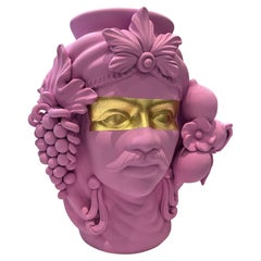 Moor Head Special Edition, Vase Centerpiece, Handmade in Italy, 2023, Bespoke