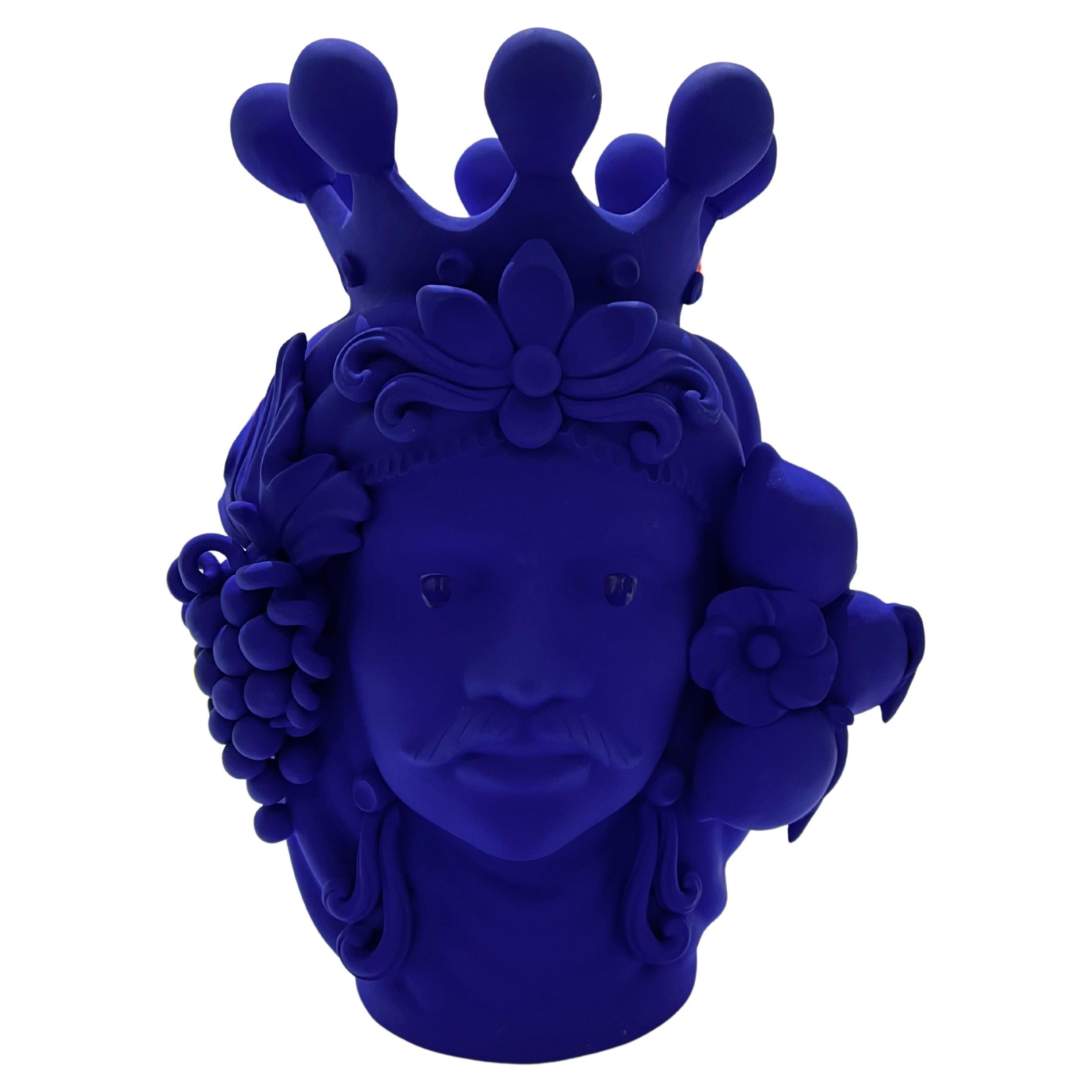 Moor Head Special Edition, Vase Centerpiece, Handmade in Italy, 2023, Bespoke For Sale