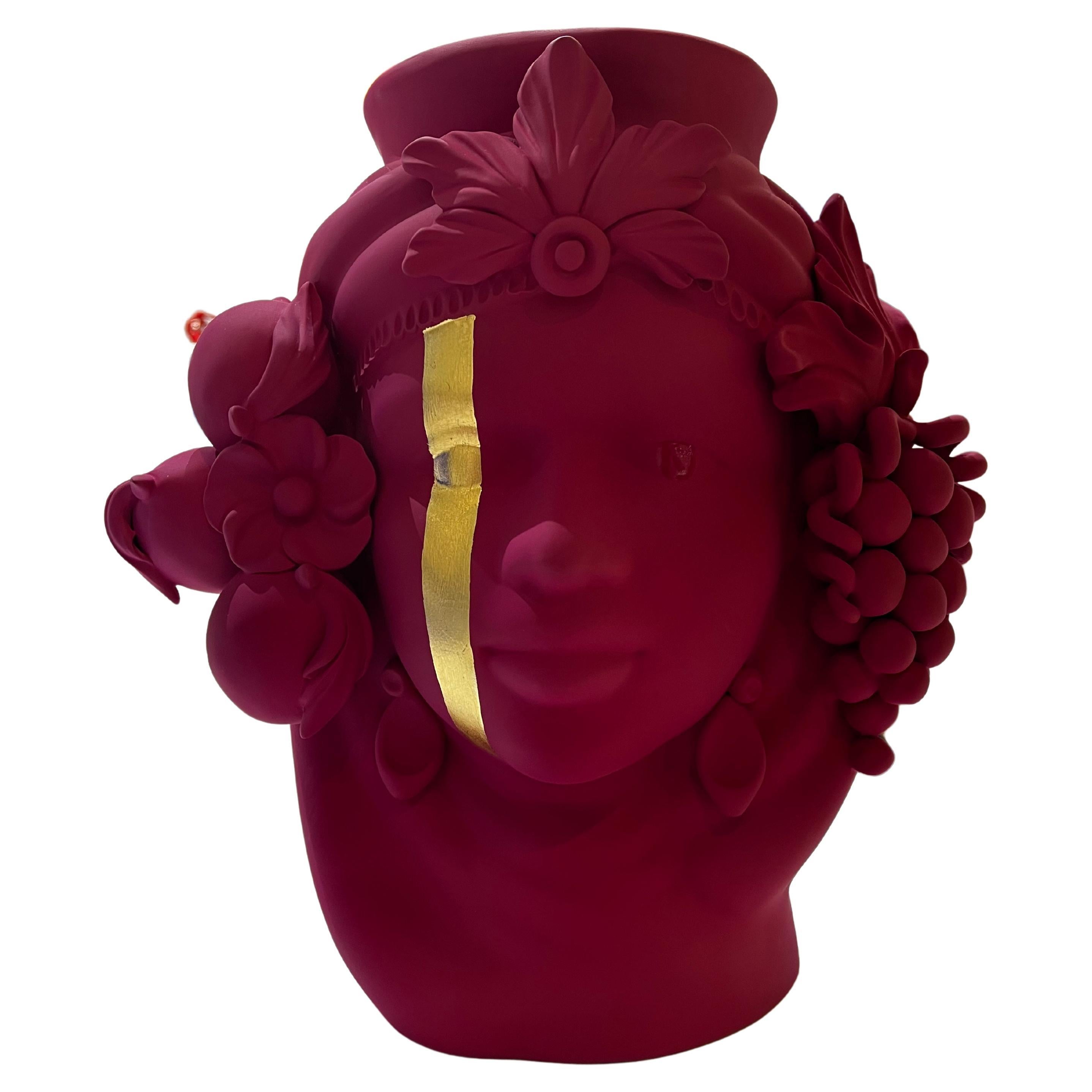 Moor Head Special Edition, Vase Centerpiece, Handmade in Italy, 2023, Bespoke For Sale