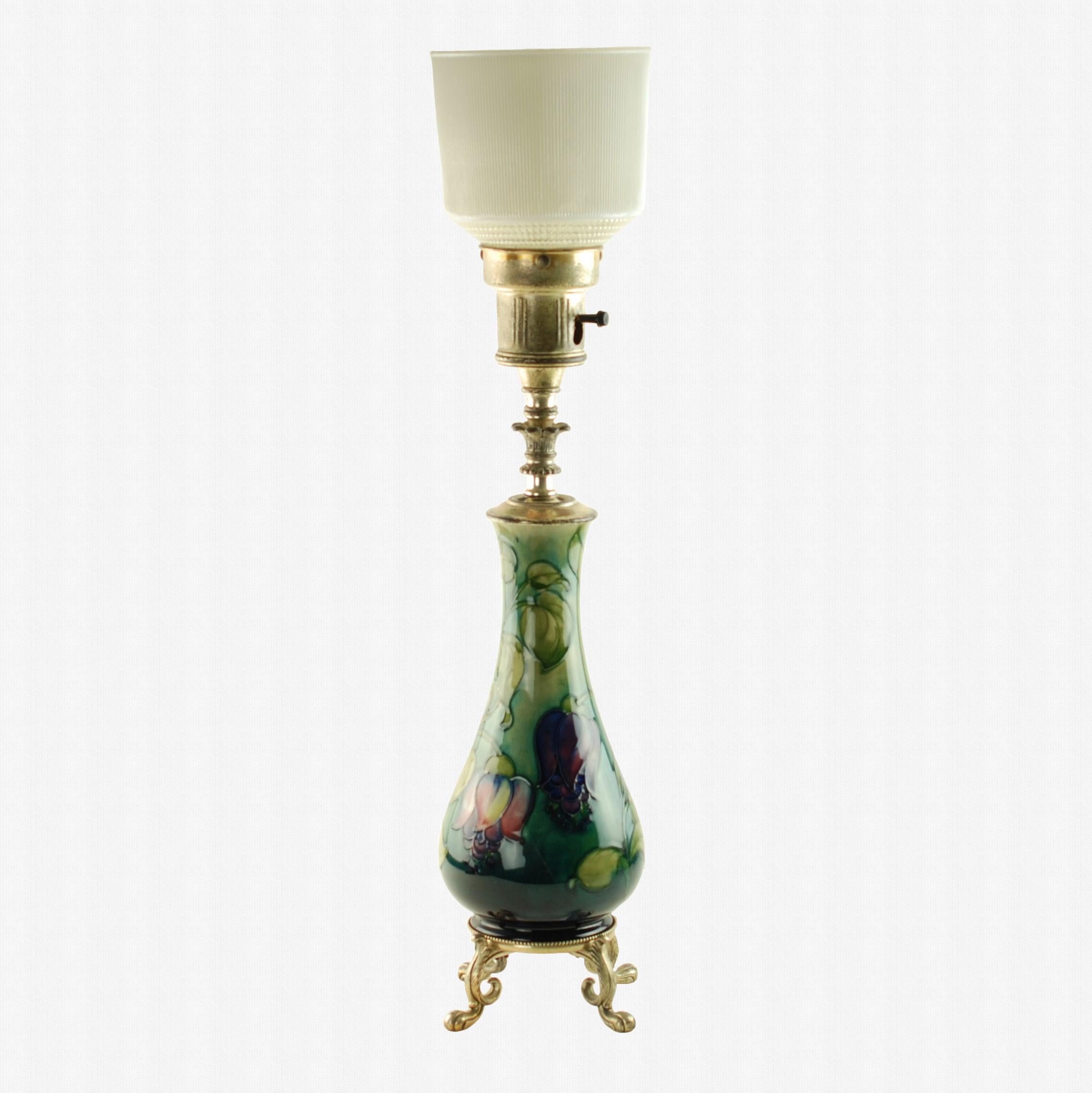 vintage moorcroft table lamps