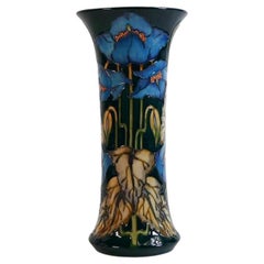 MOORCROFT Collector Club design vase Blue RHAPSODY by Phillip Gibson Boxed