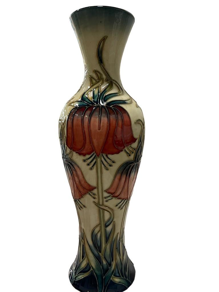Moorcroft Crown Imperial Vase By Rachel Bishop, LIMITED EDITION no 18/600. For Sale 3