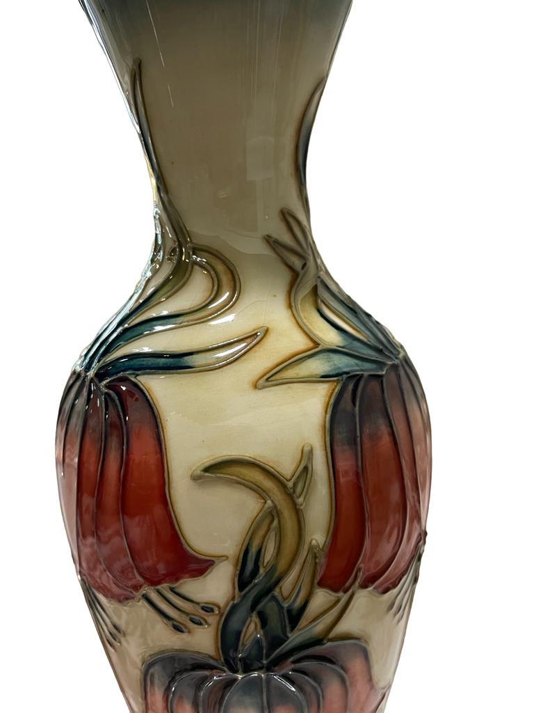 English Moorcroft Crown Imperial Vase By Rachel Bishop, LIMITED EDITION no 18/600. For Sale