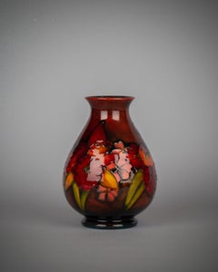 Moorcroft Flambe Orchid Vase, circa 1955