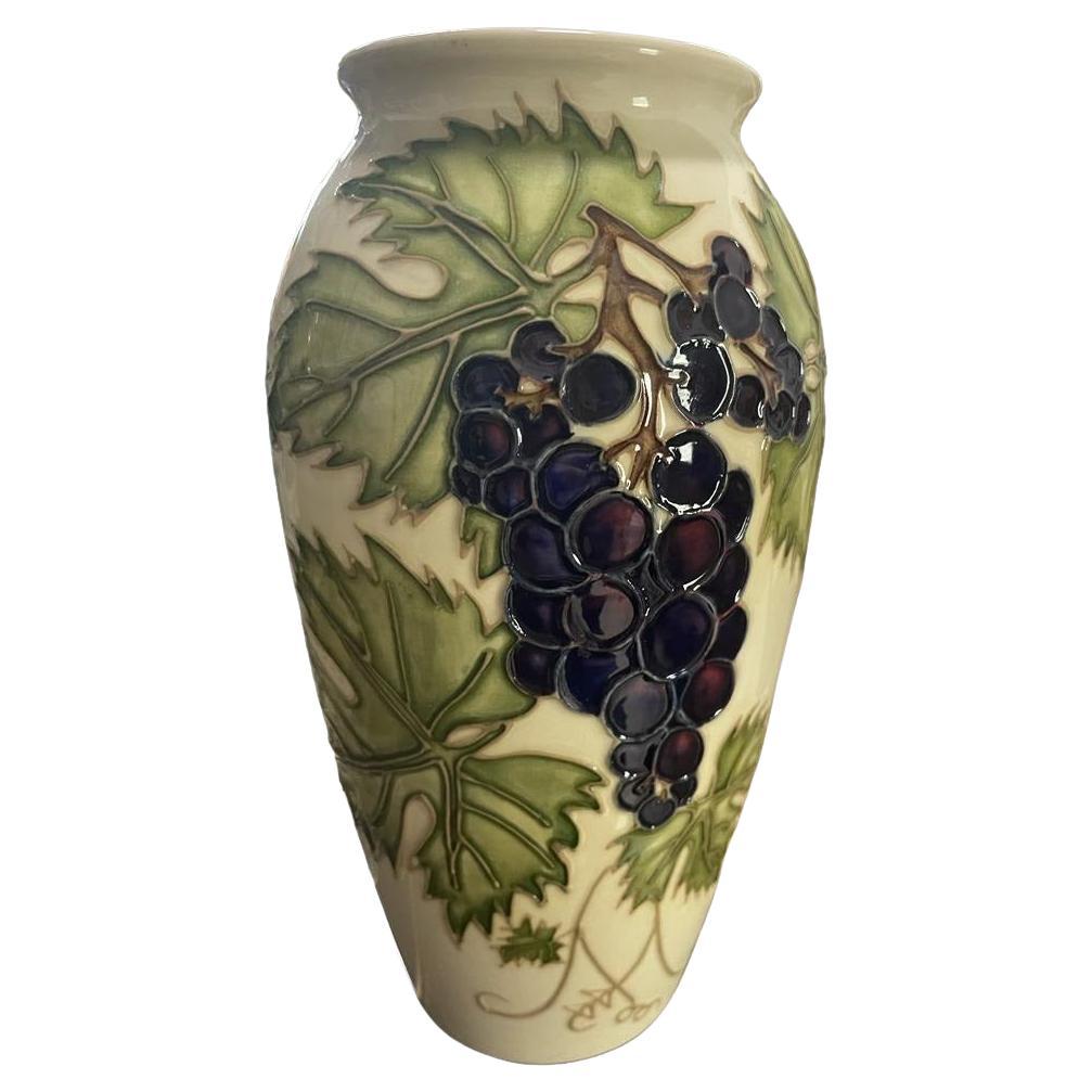 Moorcroft  Grapevine Vase by Sally Tuffin for the Moorcroft Collector Club BOXED For Sale