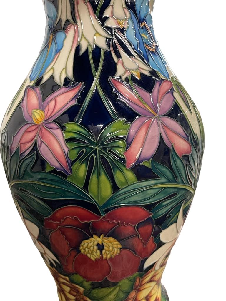 Glazed MOORCROFT 'Hidcote Manor' LARGE Vase, designed by Philip Gibson, 15/75, 2004 For Sale
