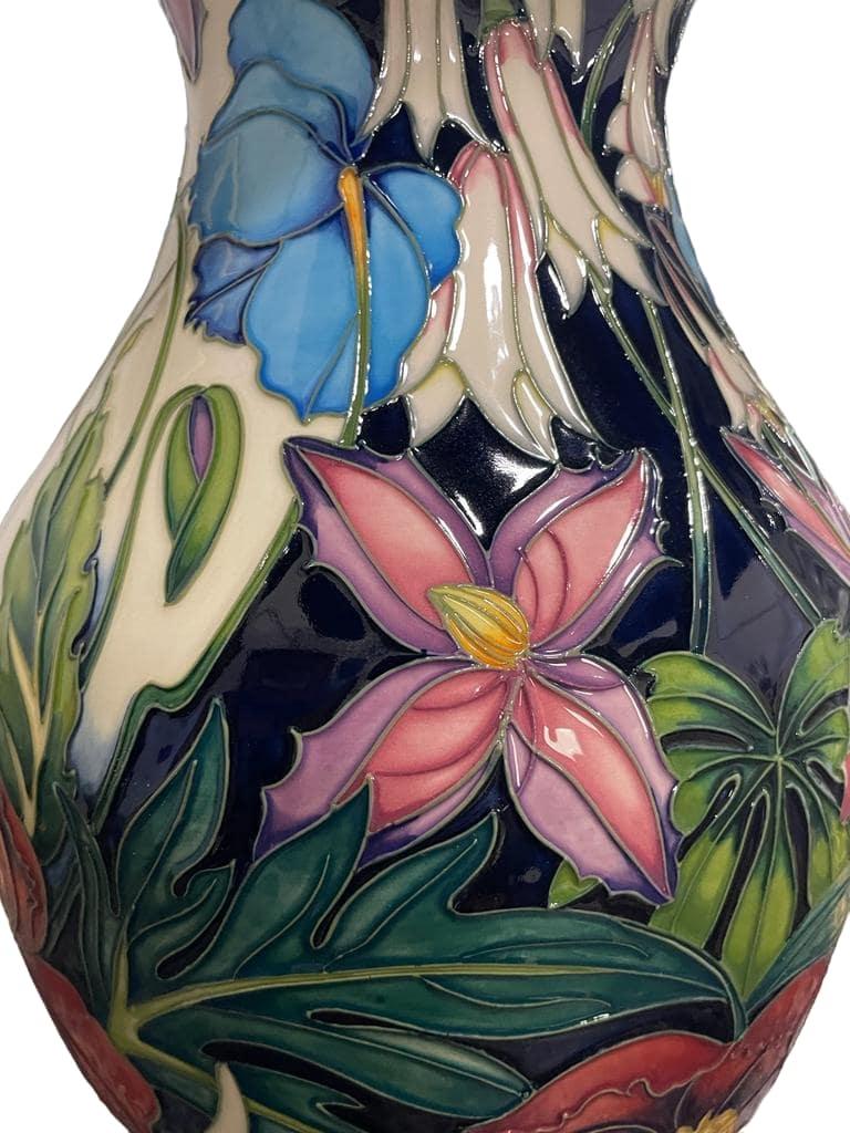 Contemporary MOORCROFT 'Hidcote Manor' LARGE Vase, designed by Philip Gibson, 15/75, 2004 For Sale