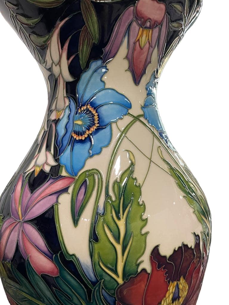 Pottery MOORCROFT 'Hidcote Manor' LARGE Vase, designed by Philip Gibson, 15/75, 2004 For Sale