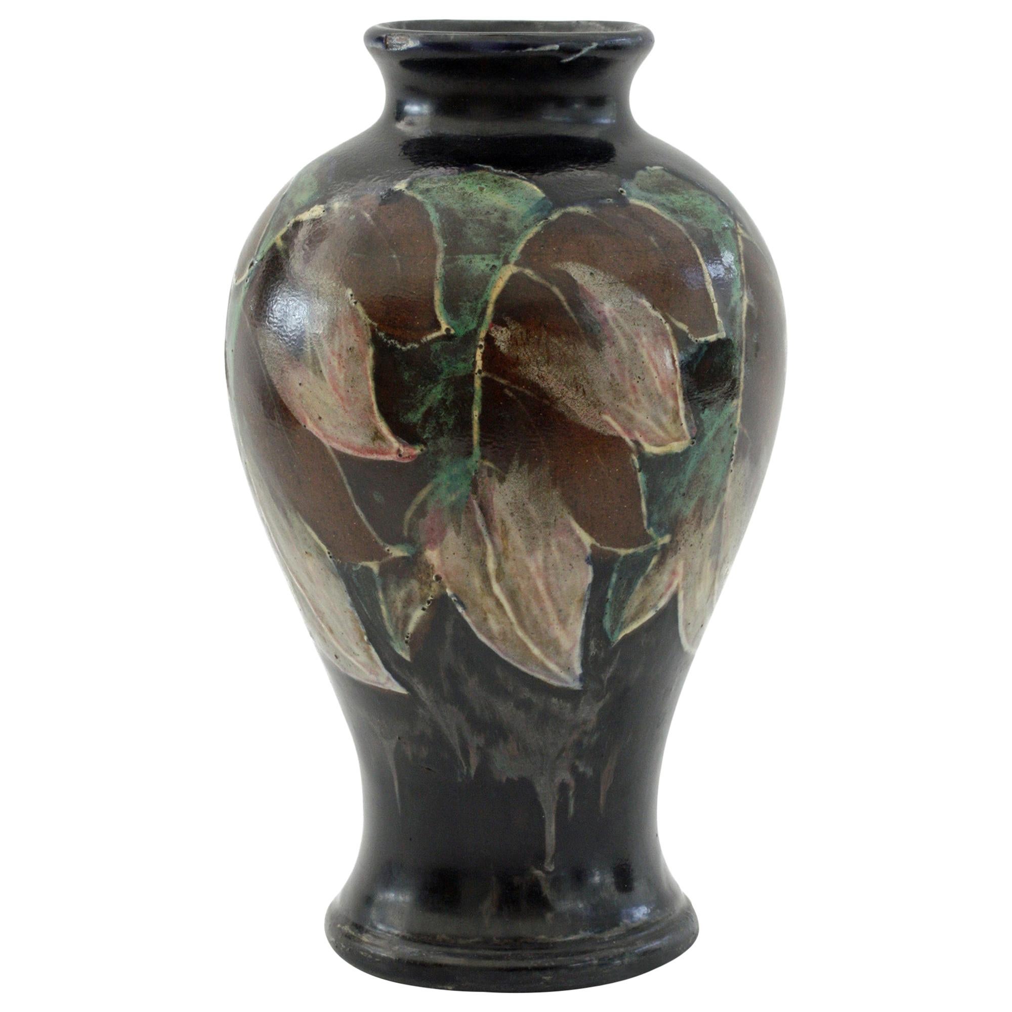 Moorcroft Interest Bill Bailey Art Pottery Leaf Vase Dated 1948