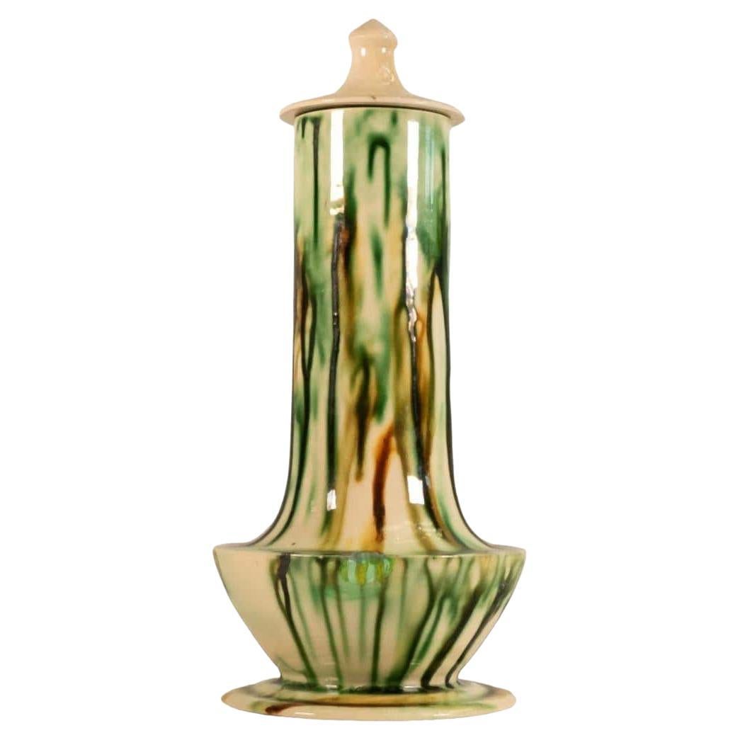 MOORCROFT Lisa Pagoda lidded vase. Circa 1980. For Sale