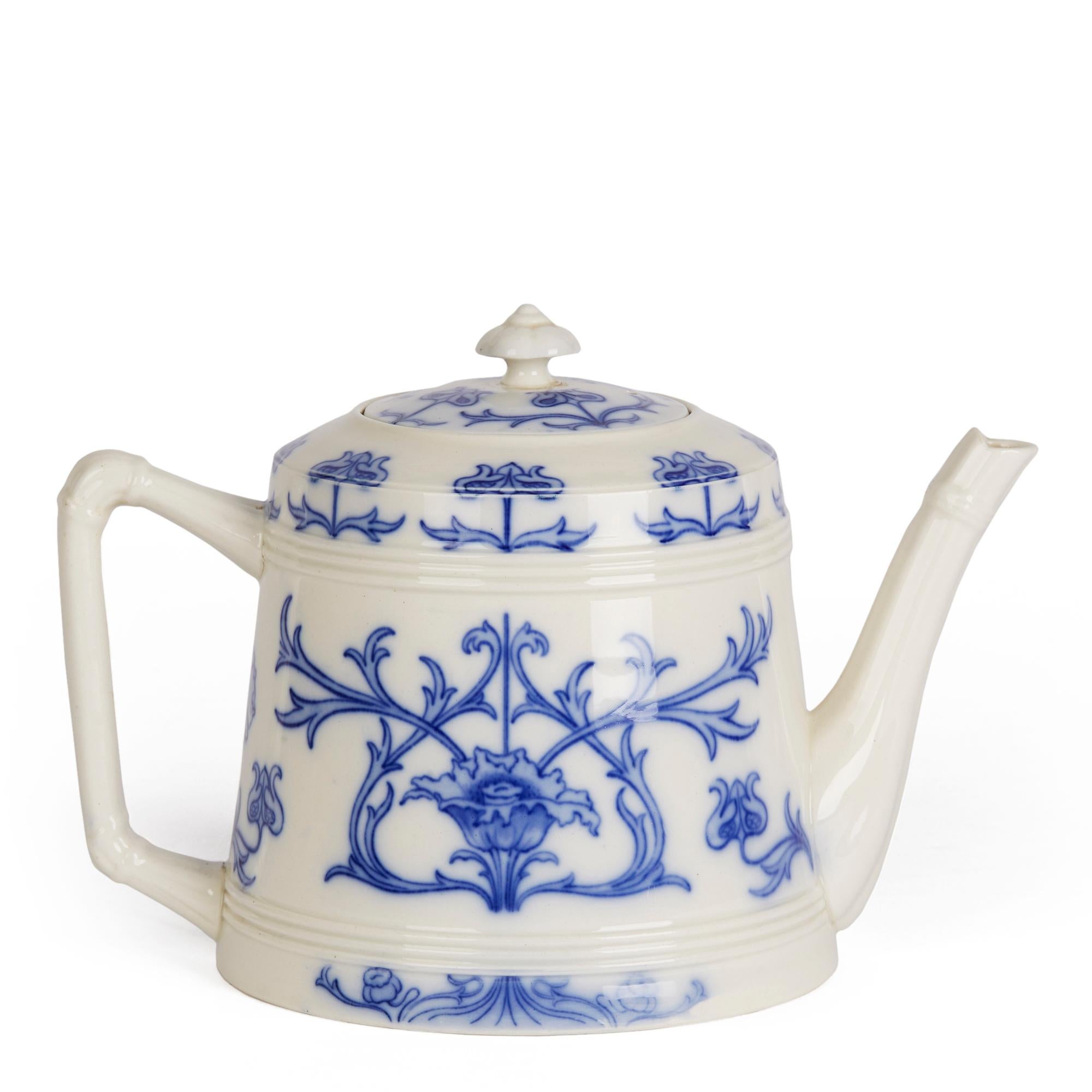 Moorcroft Macintyre Art Nouveau Aurelian Teapot, 1898 1