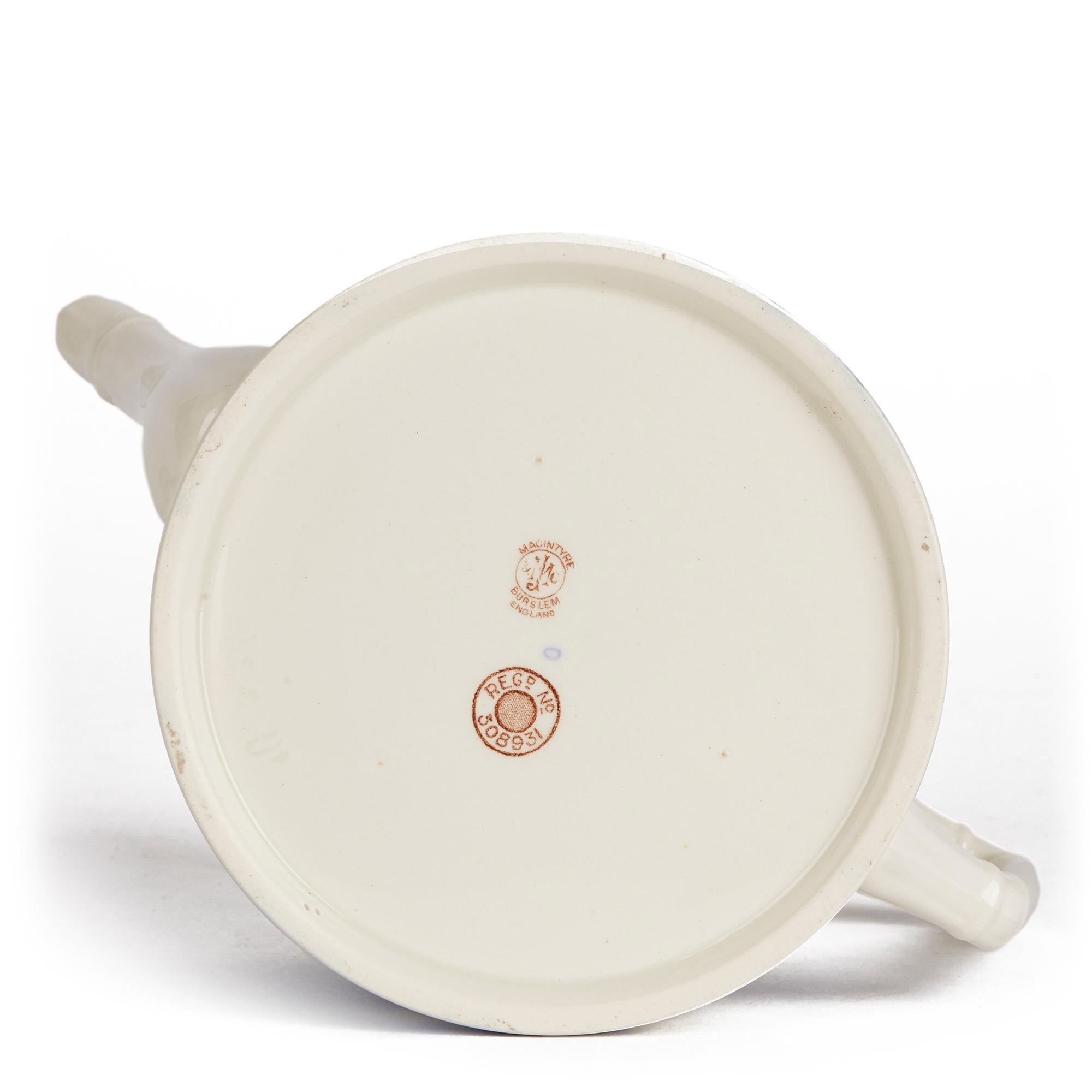 Glazed Moorcroft Macintyre Art Nouveau Aurelian Teapot, 1898