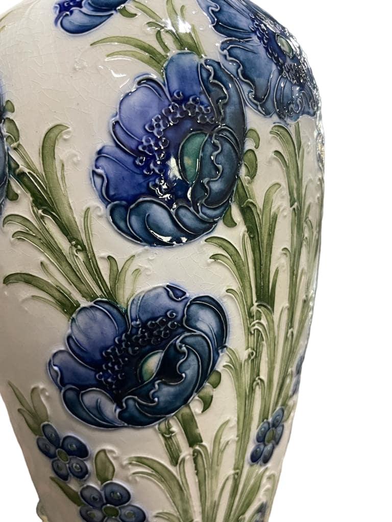 English MOORCROFT MACINTYRE Florian Ware Poppy VASE, c.1900 For Sale