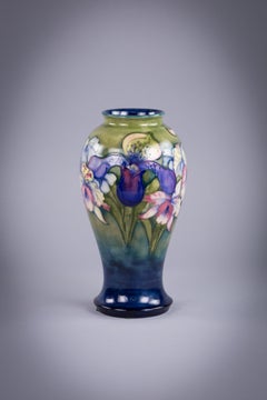 Moorcroft 'Orchids' Pottery Vase, circa 1940