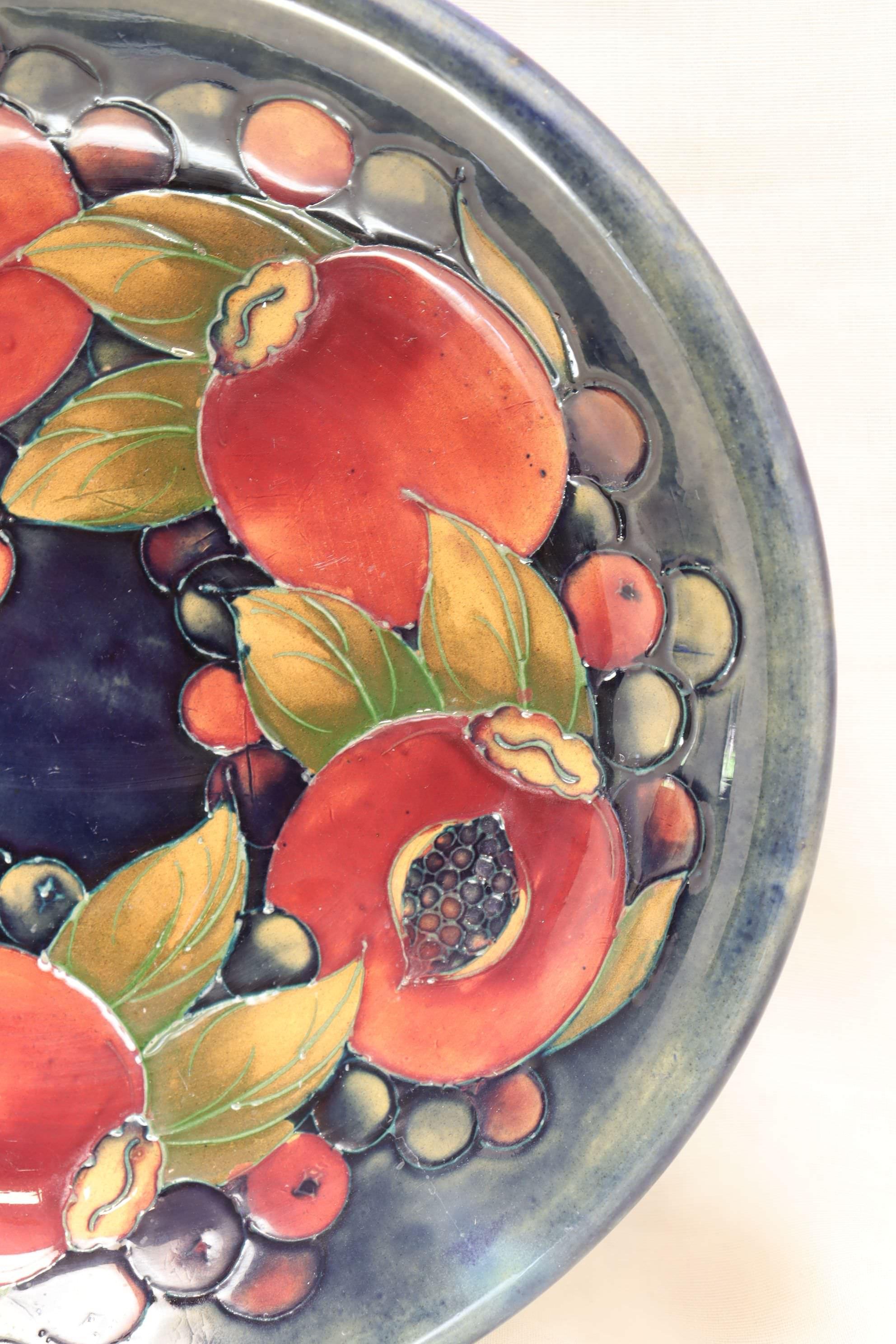This Moorcroft bowl is decorated with the 