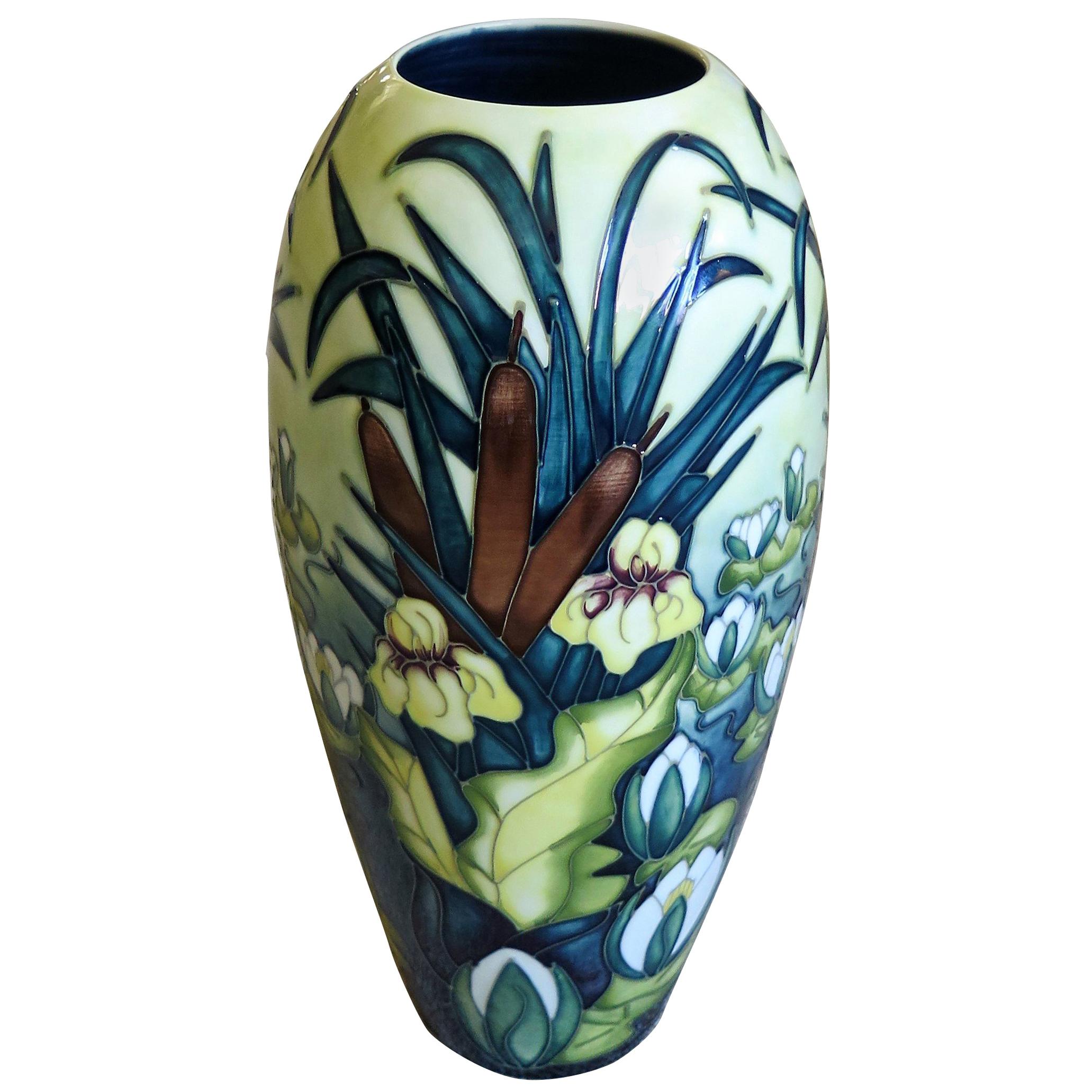 Moorcroft Pottery Large Vase "Lamia" Pattern by Rachel Bishop, 1996
