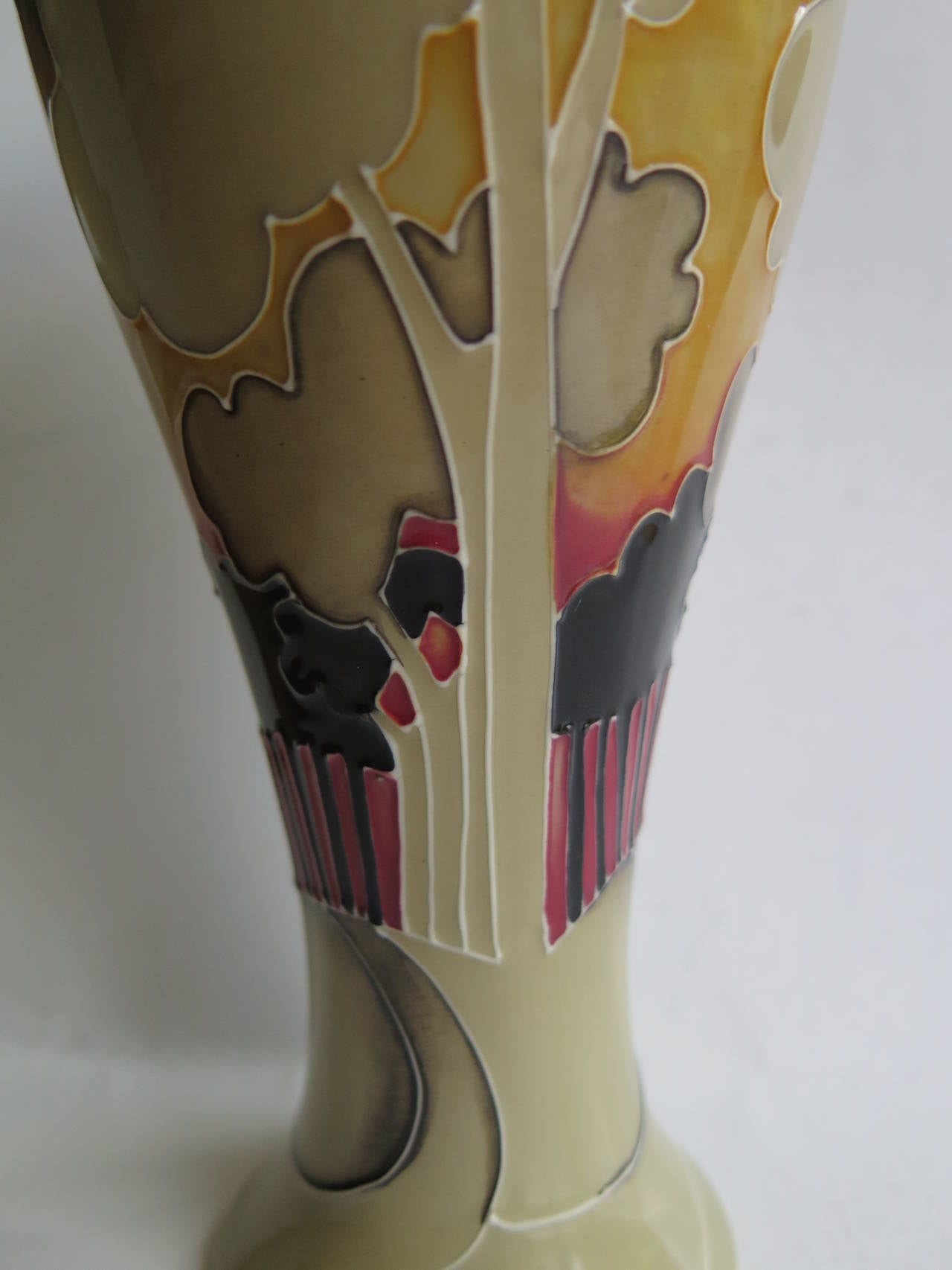 Modern Moorcroft Pottery Vase by Vicky Lovatt Eventide Winter Limited Edition, 2013