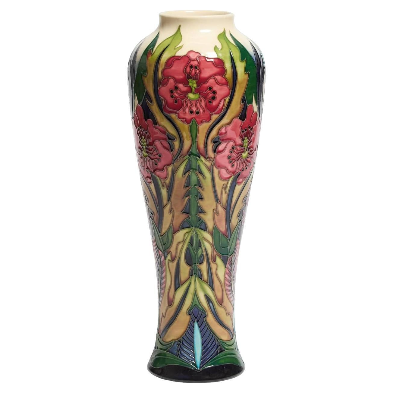 MOORCROFT POTTERY VASE "Evening Sunset" by Andrew Hull, 8/50, 2005 For Sale