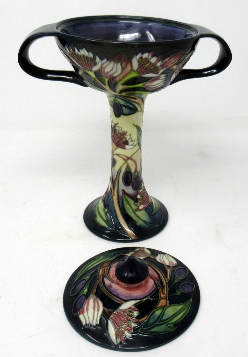 English Moorcroft Queen Choice Large Centerpiece Vase Bowl Still Life Fruit Emma Bossons
