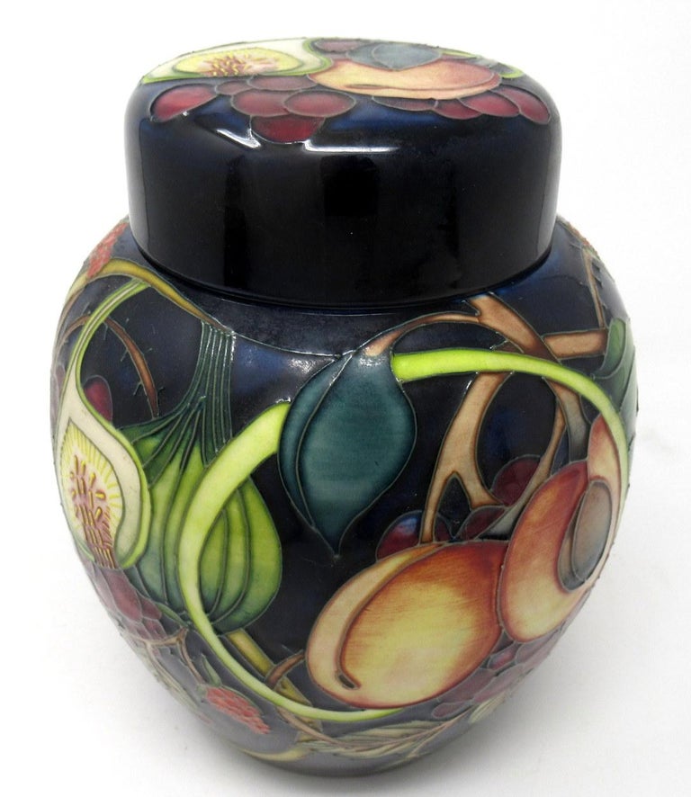 Moorcroft Queens Choice Large Ginger Jar Vase Still Life Fruit Emma