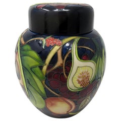 Moorcroft Queens Choice Große Ingwer Glas Vase Stillleben Obst Emma Bossons