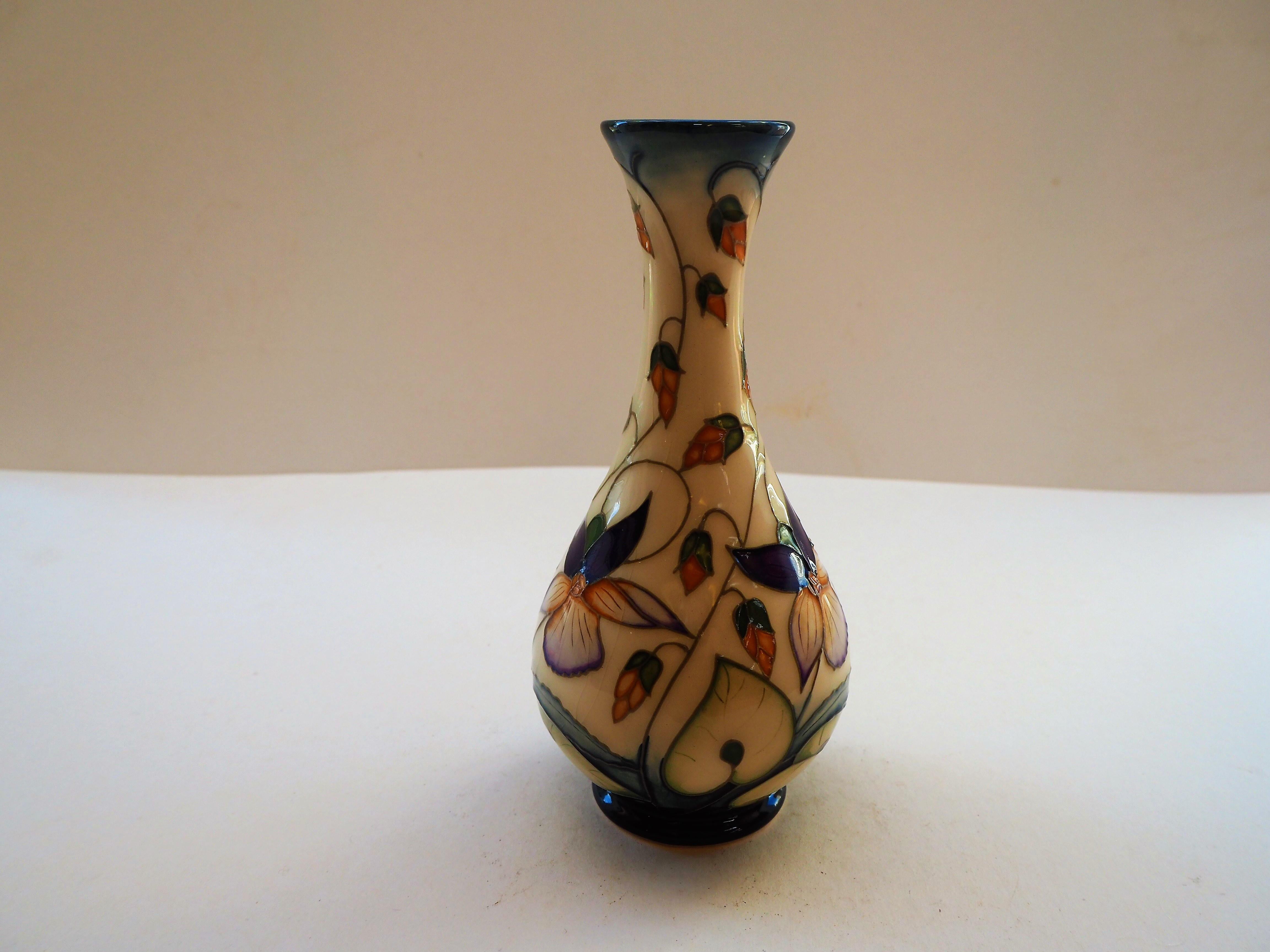 Art Nouveau Moorcroft Rachel Bishop Signed Vase For Sale