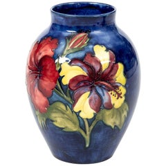 Moorcroft Vintage Hibiscus Vase