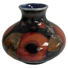 Moorcroft Vintage Pomegranate Pattern Vase Stamped & Signed Walter Moorcroft