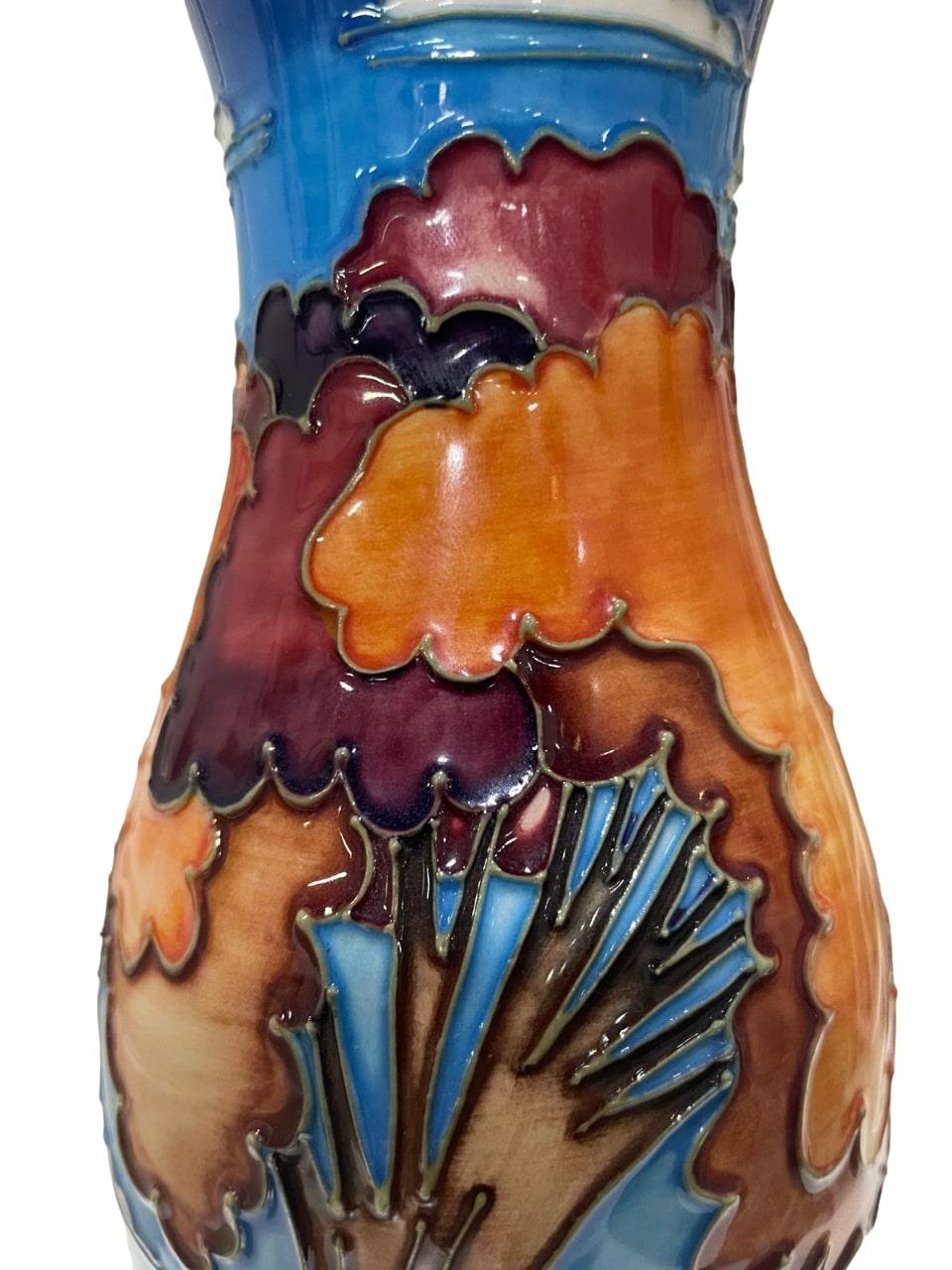 Pottery MOORCROFT Wanderers Sky vase, designed by Emma Bossons, shape 120/9. For Sale
