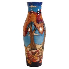 MOORCROFT Wanderers Sky vase, designed by Emma Bossons, shape 120/9.