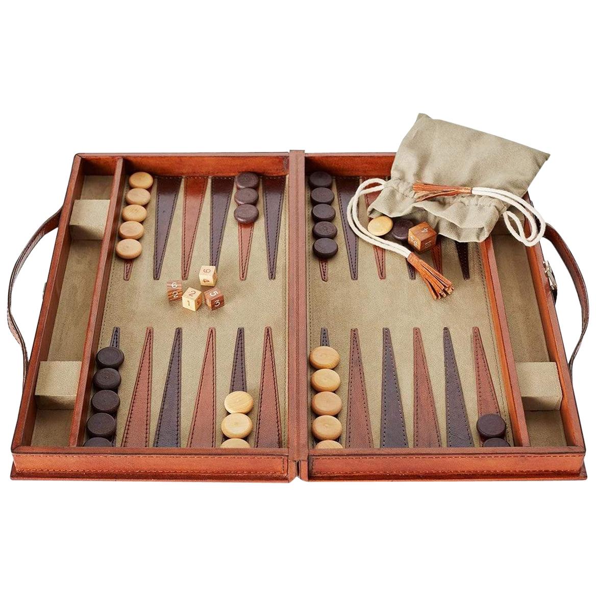 Ben Soleimani Moore Backgammon Set - Camel - Small