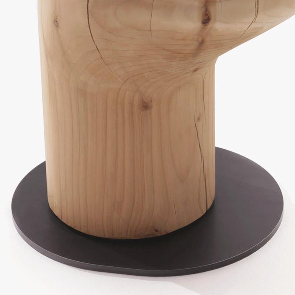 Hand-Crafted Mooring Cedar Stool For Sale