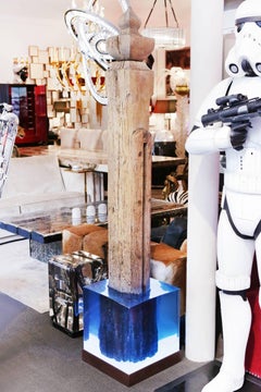 Mooring Venezia Columns Sculpture on Resin Lighted Base