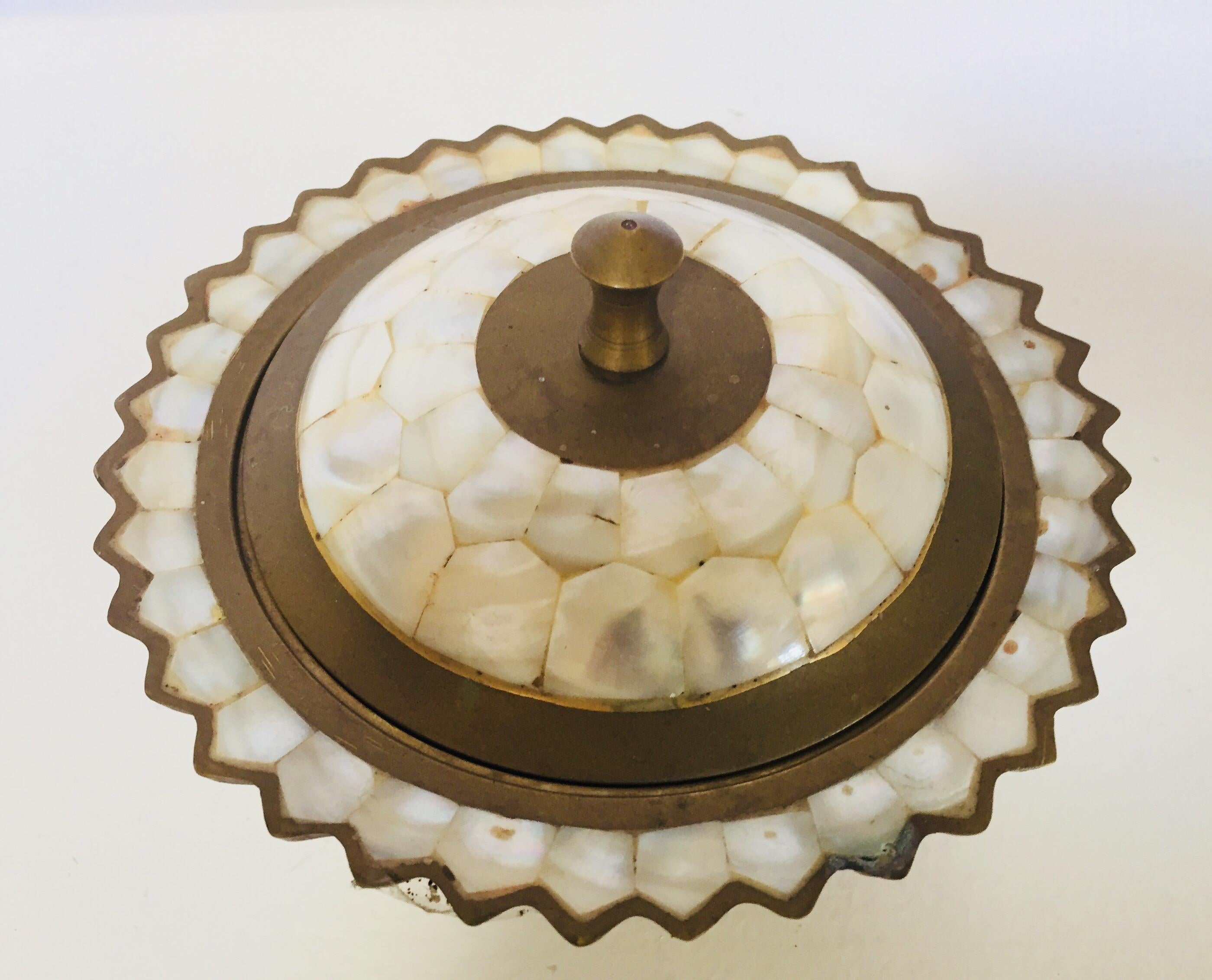 brass container with lid