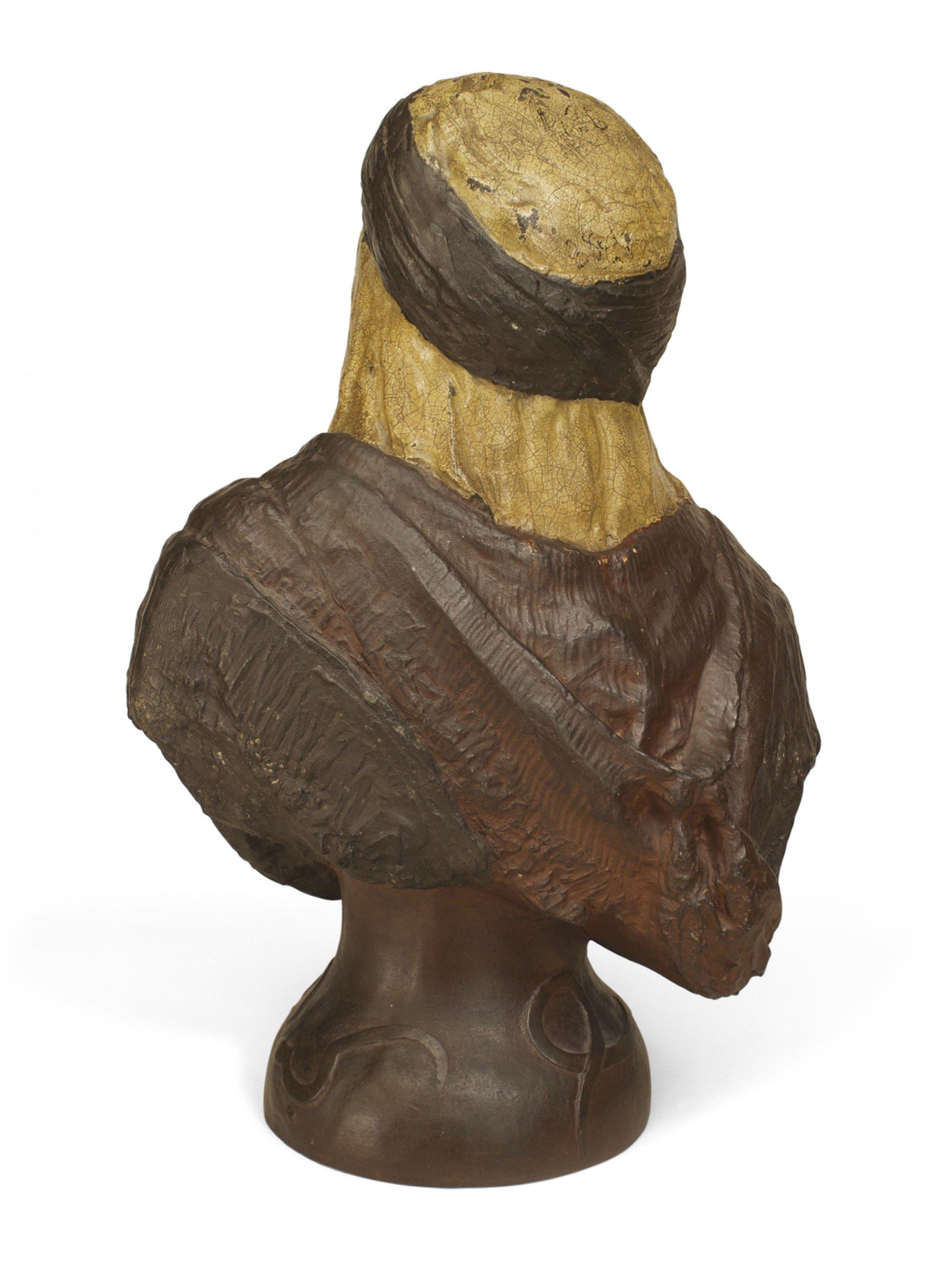 Busto di uomo moresco in bronzo In condizioni buone in vendita a Queens, NY