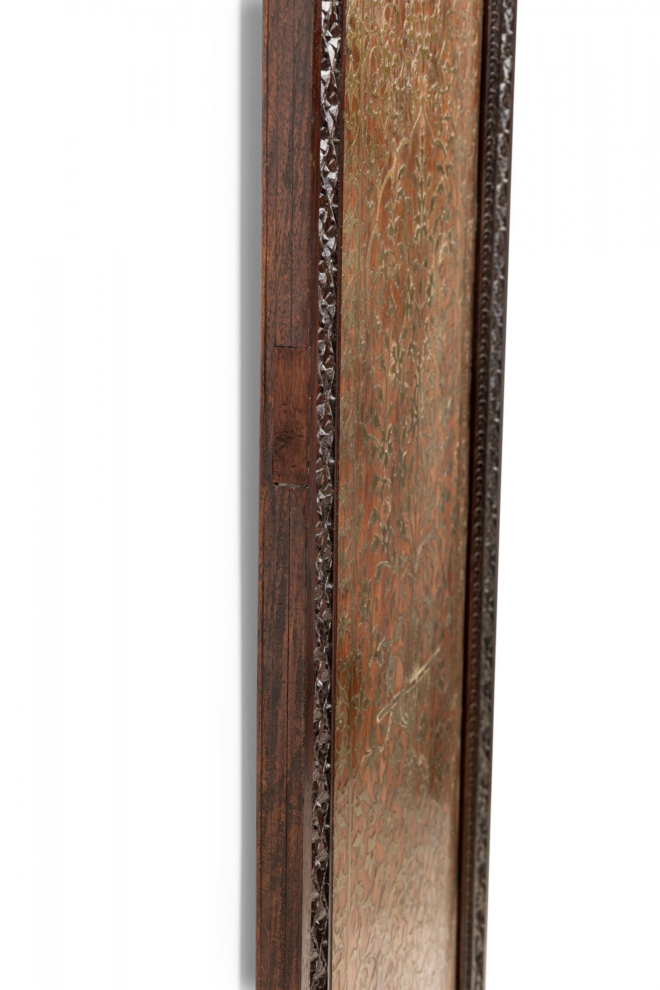 Moorish Carved Teak Wall Panel In Good Condition For Sale In Queens, NY
