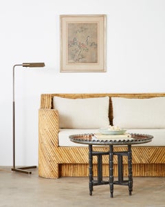 Moorish Copper Tray Table with Folding Base