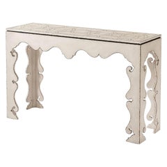 Moorish Cream Painted Console Table