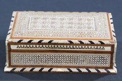 Moorish Handcrafted Middle Eastern Mosaic Inlaid Decorative Box