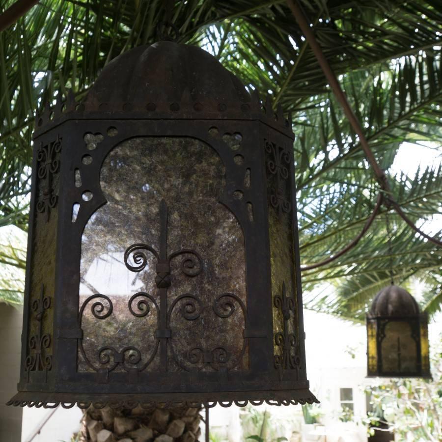 Moorish Hanging Iron Lamps For Sale 2