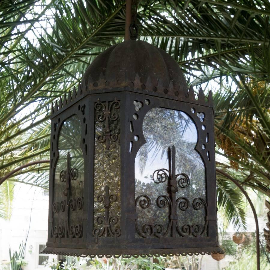 Moorish Hanging Iron Lamps For Sale 3