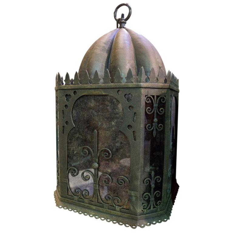 Moorish Hanging Iron Lamps For Sale