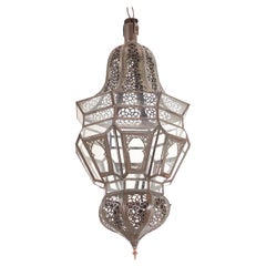 Vintage Moroccan Hanging Glass Lantern