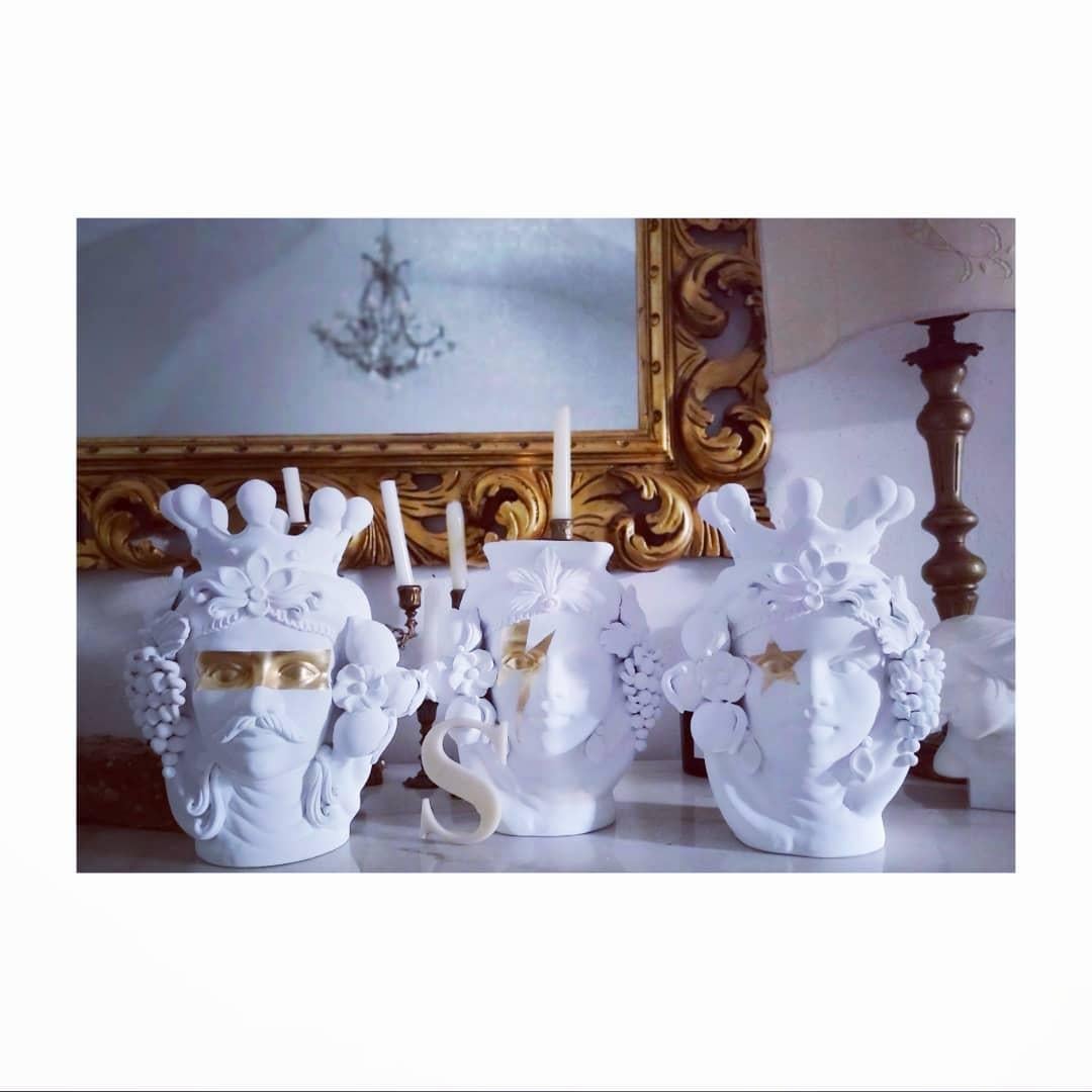 Moorish Head Matt Vases Collection 