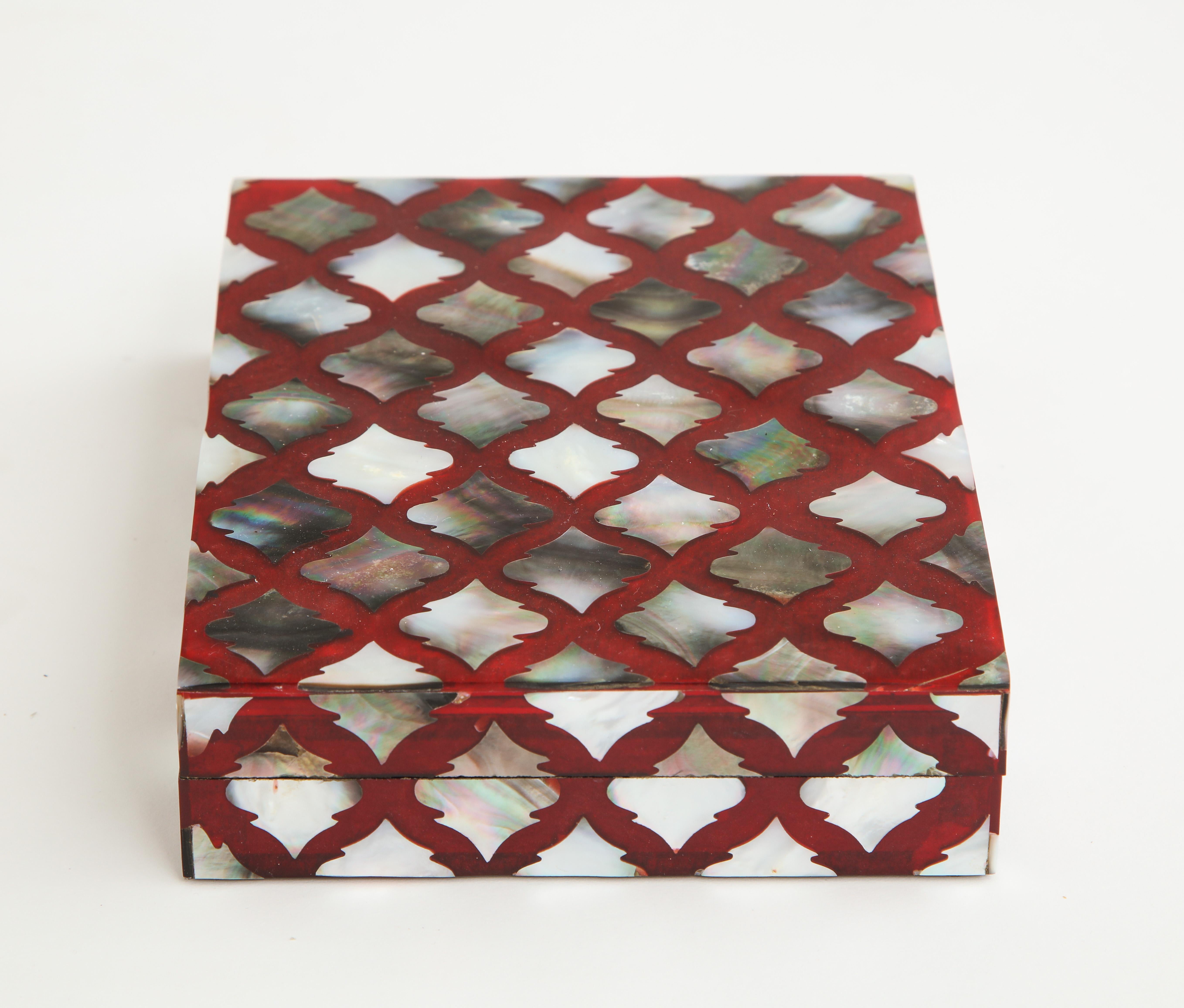 Moorish Influenced Abalone Shell Decorative Box 2