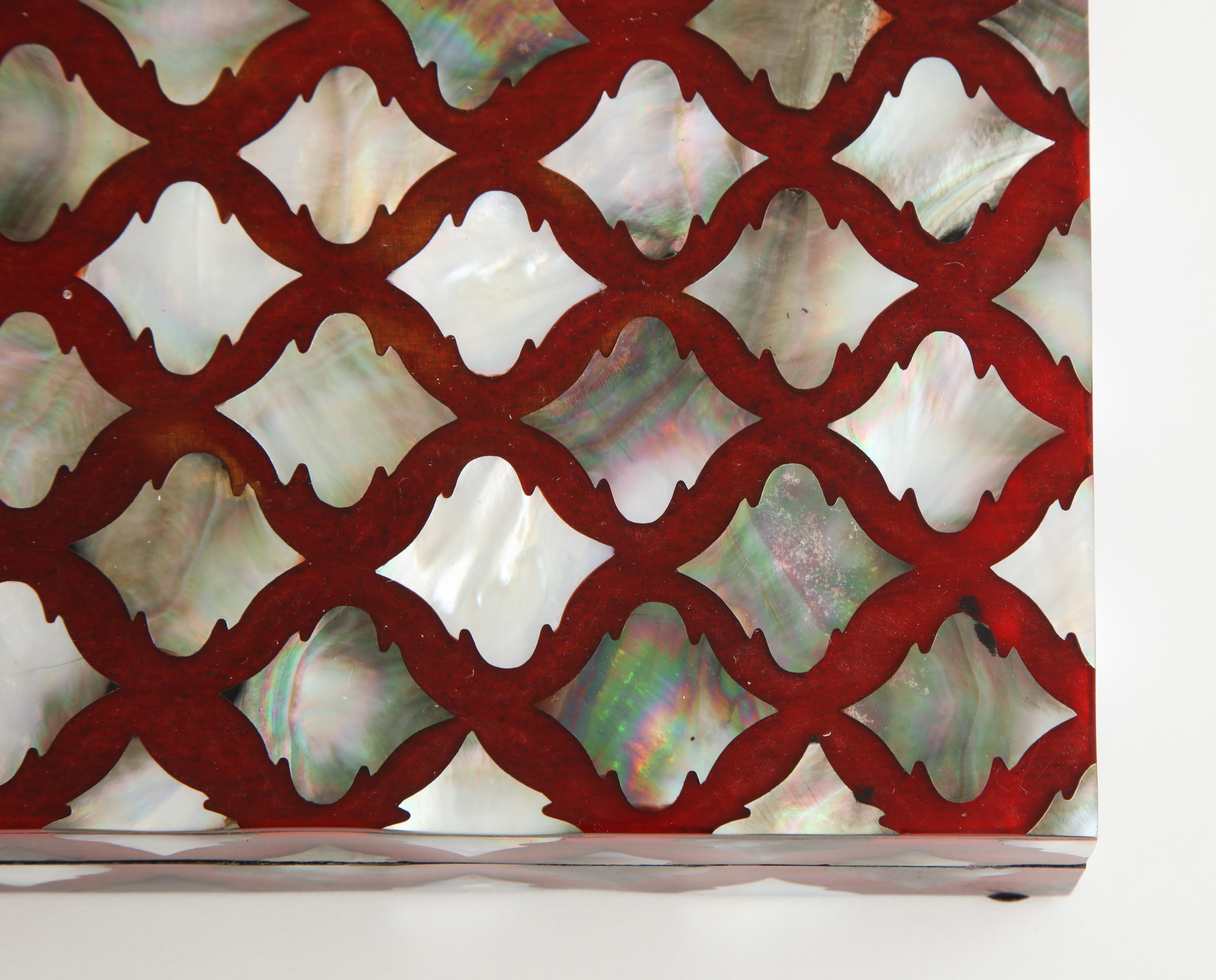 Moorish Influenced Abalone Shell Decorative Box 3