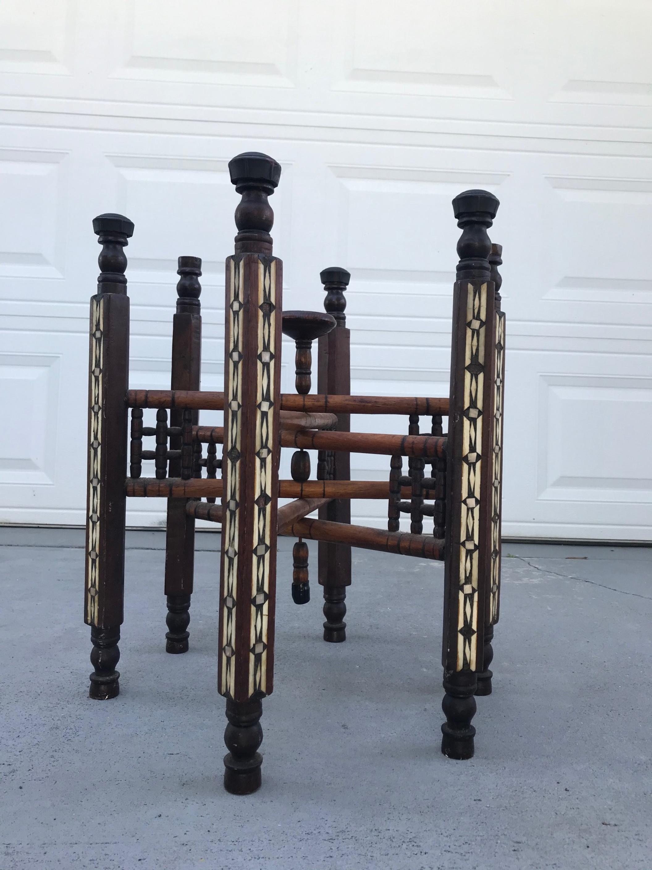 antique table with folding sides